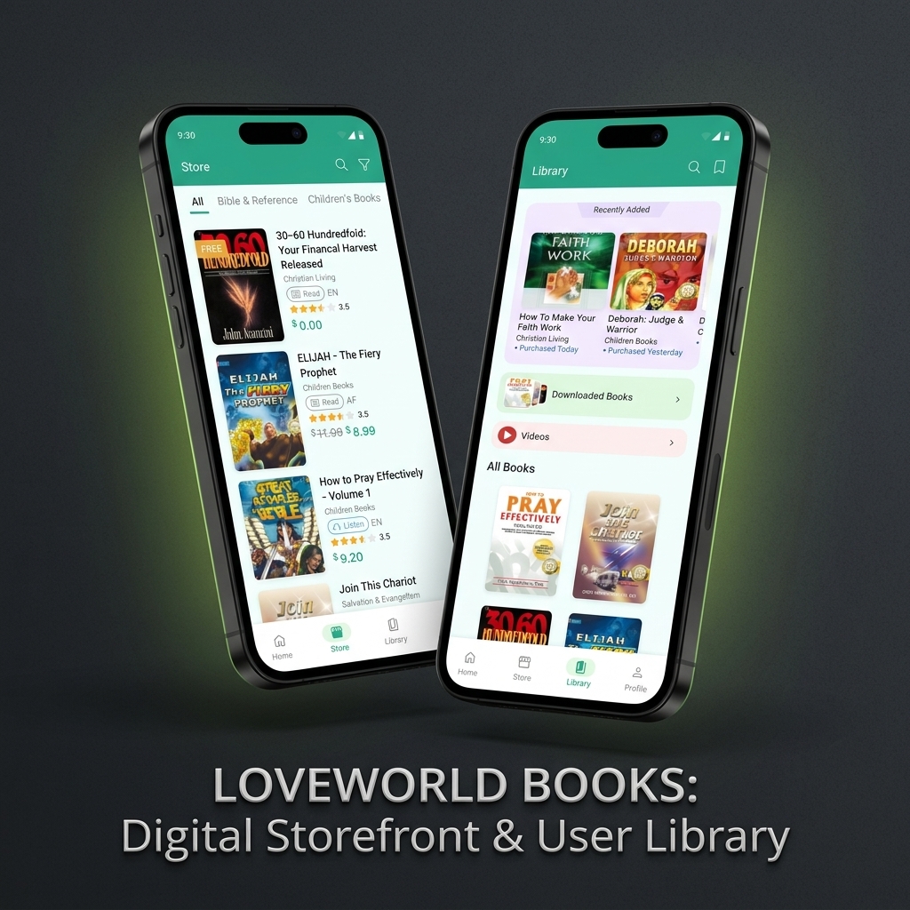 Loveworld – Bible Reading App Mockup
