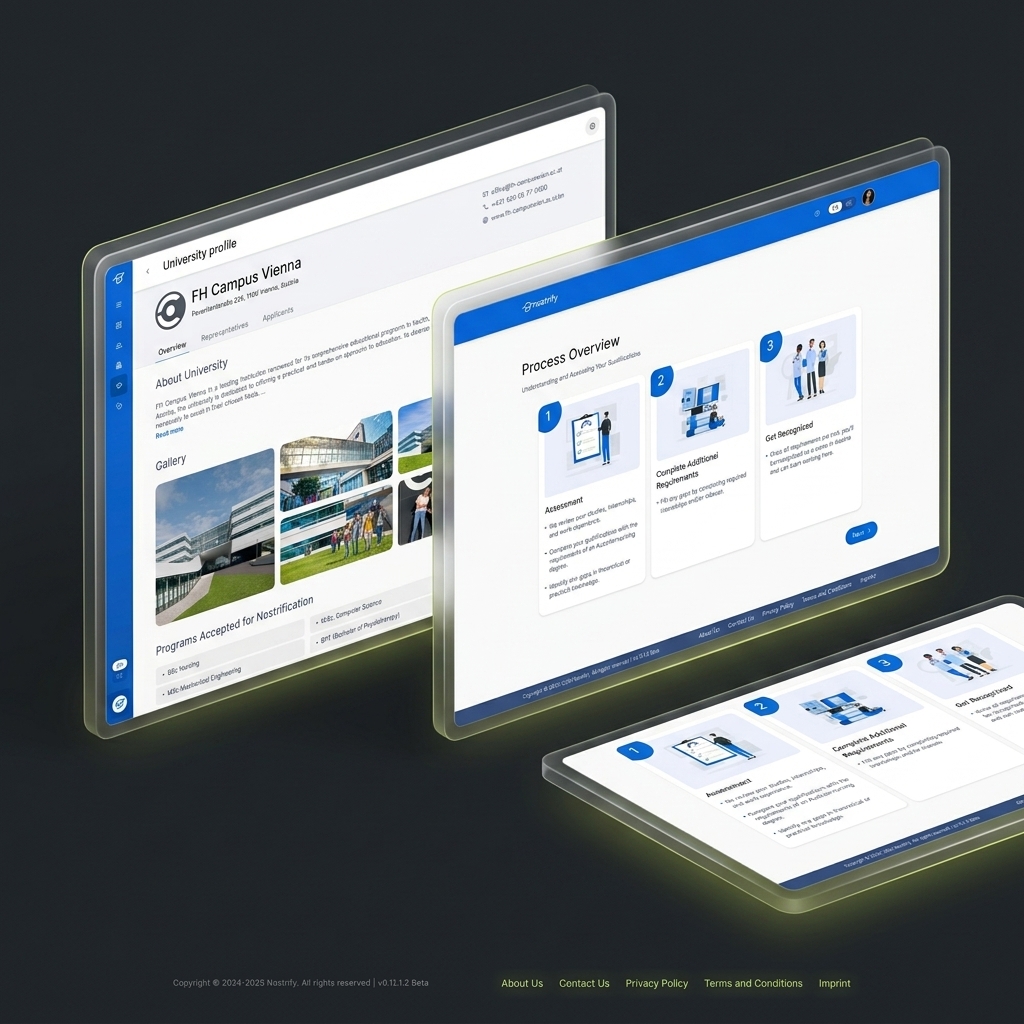 Nostrify – Candidate & Agency Dashboard Mockup