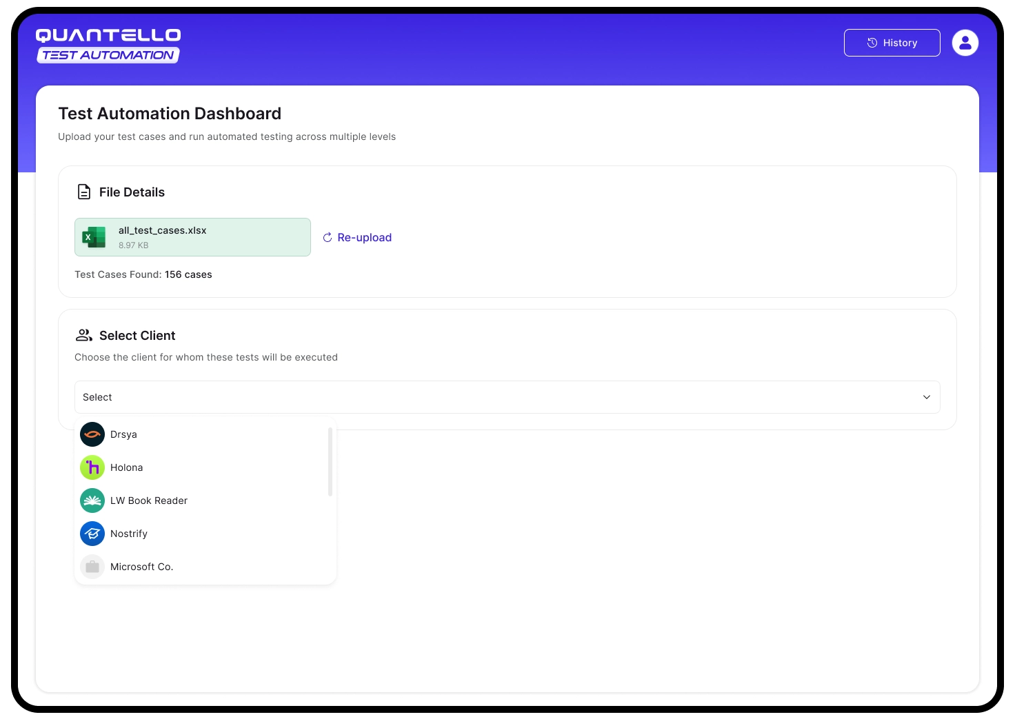 Dashboard & Upload Flow 6