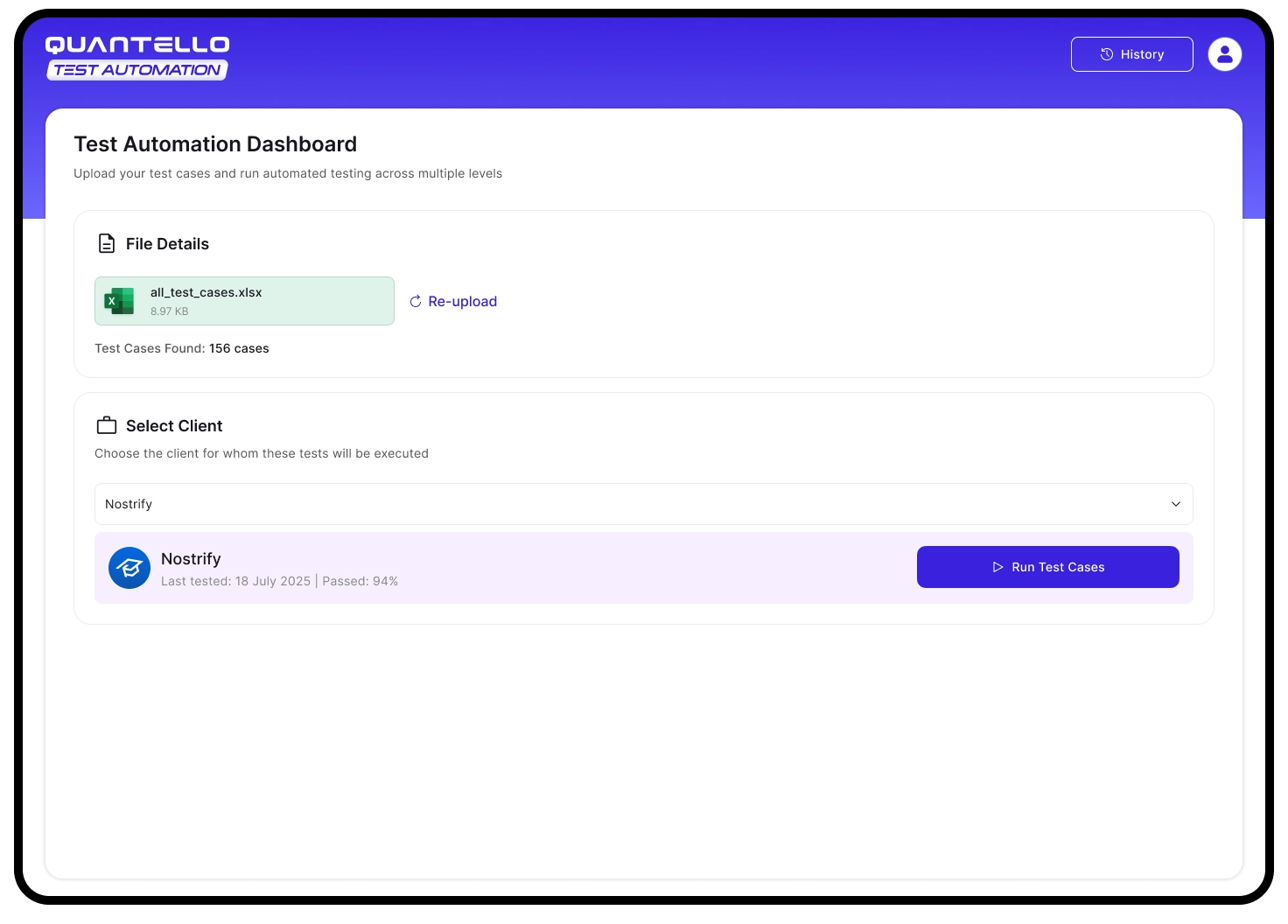 Dashboard & Upload Flow 7